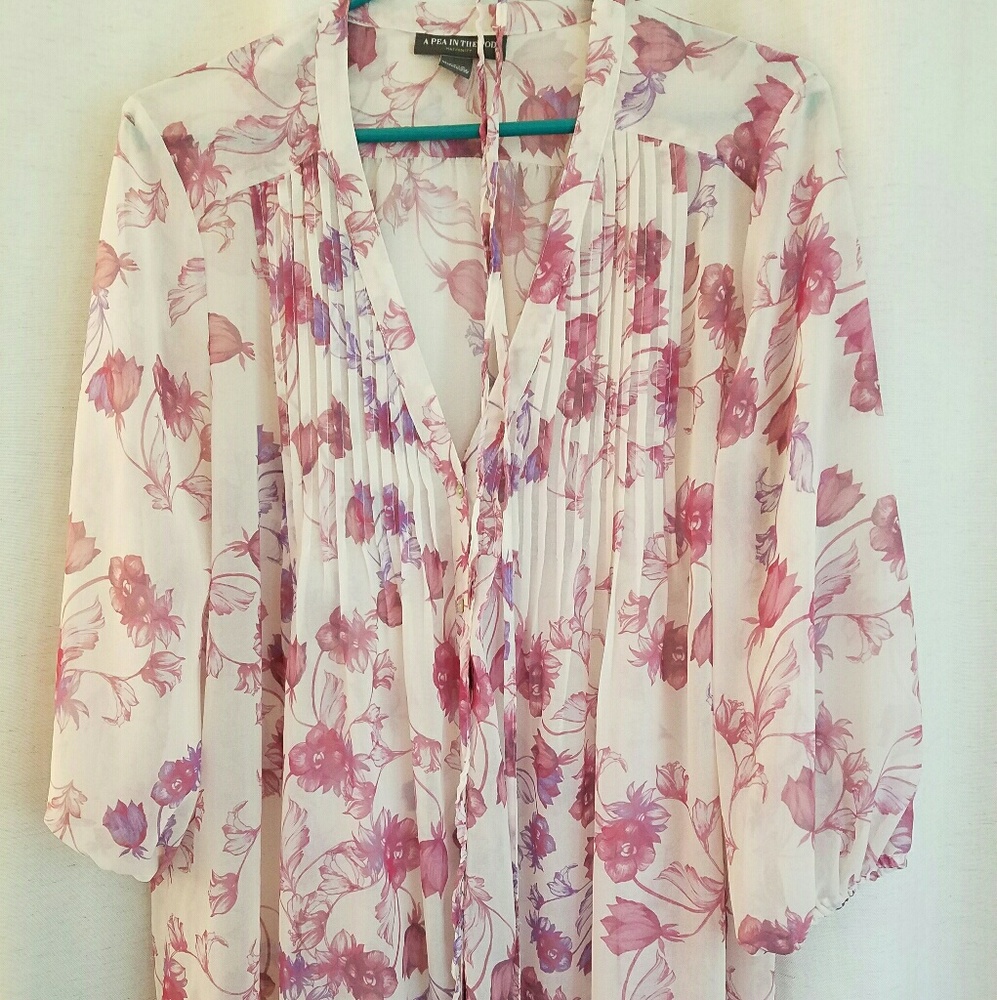 Floral Maternity Blouse Shirt